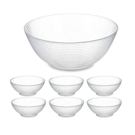 Glass Serving Bowl Set of 7pcs