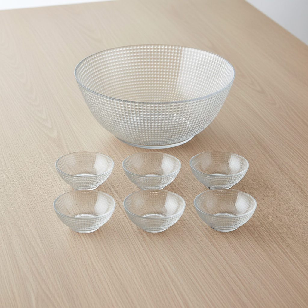Glass Serving Bowl Set of 7pcs
