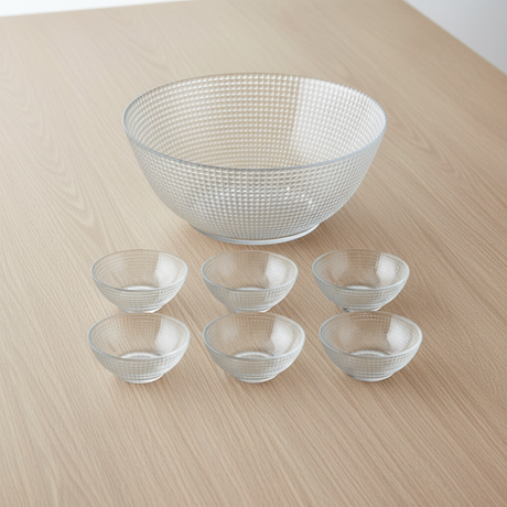 Glass Serving Bowl Set of 7pcs