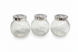 Glass Spice Jar With Plastic Lid 200ml (Set of 3)