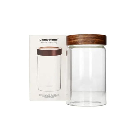 Glass Storage Jar With Lid 900ml