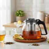 Glass Tea Kettle 900ml With Two Cups 270ml