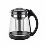 Glass Teapot 1.8L With Plastic Handle Black