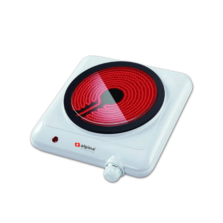 Glass Top Single Ceramic Hot Plate 1250W
