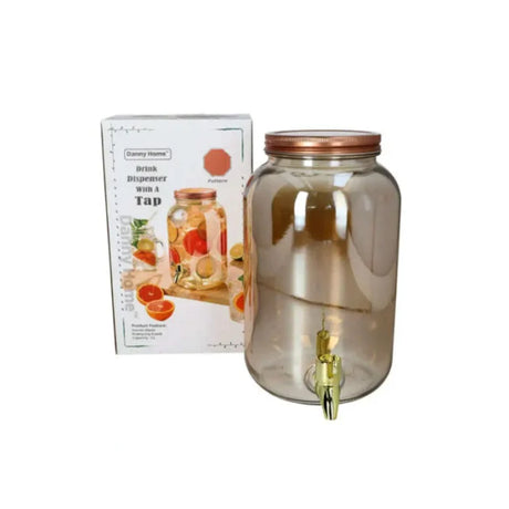 Glassware Beverage Dispenser With a Tap 3L