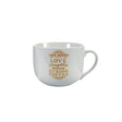 Gold Printed Porcelain Coffee Mug 500ml