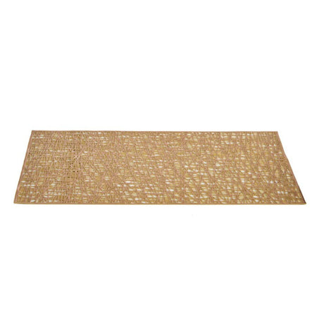 Golden Plastic Rectangular Table Cloth