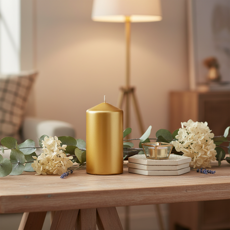 Golden Scented Candle 13cm