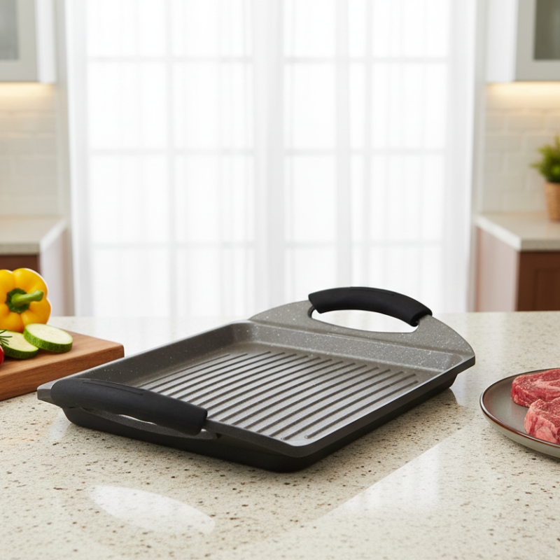 Granite Gridder Grill Plate 35.8cm