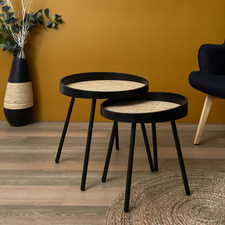 Reed Black x2 Trundle Table