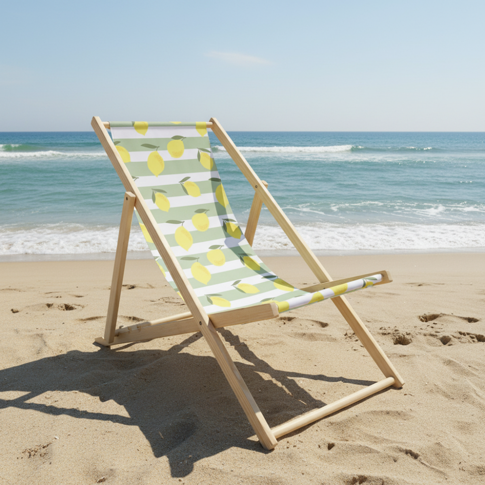 Wooden Beach Chair Lemons
