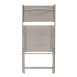 Elba Textilene Taupe Foldable Outdoor Chair