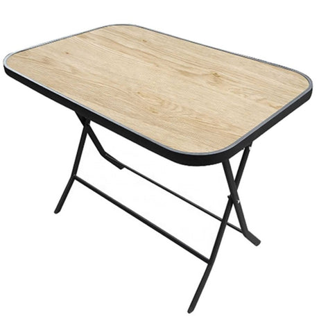 Folding Table 6 Seats Wood Effect