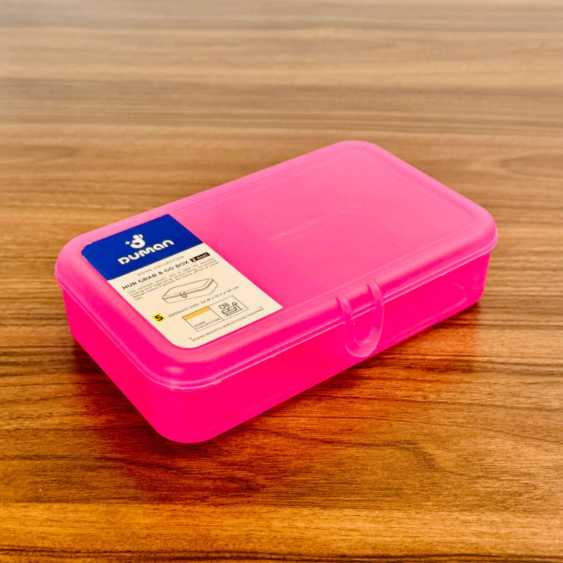 HUR Plastic Duo Lunch Box Pink