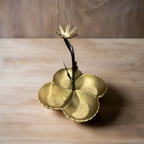 Hammer Dry Fruit & Candy Bowl Antique Gold
