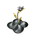 Hammer Dry Fruit & Candy Bowl Black & Gold