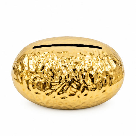 Hammered Gold Ceramic Tissue Box