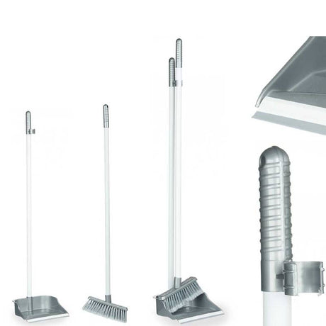 Hand Dustpan and Brush Silver Small