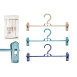Hangers With Clips Set of 4pcs 3 Colors Assort