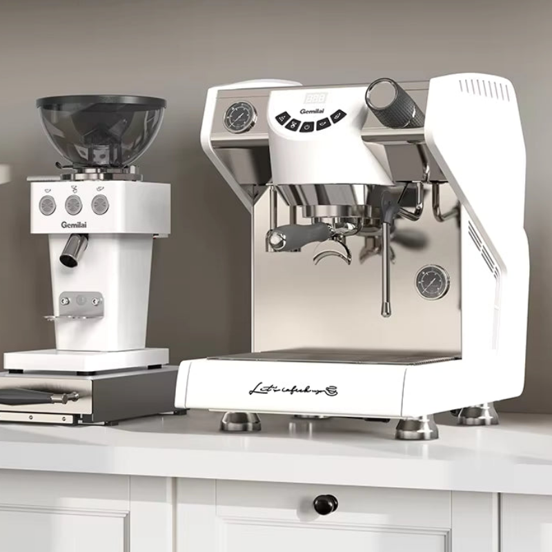 Gemilai Single Group Commercial Coffee Machine White