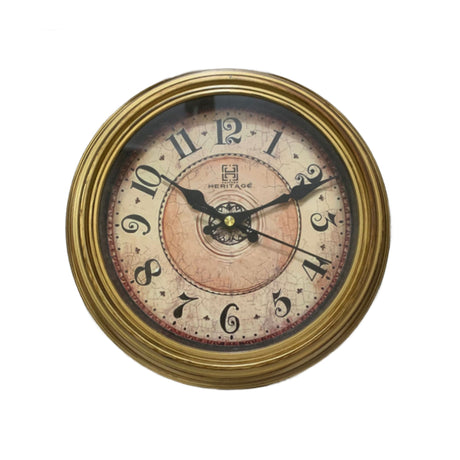 Heritage Wall Clock Golden