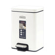 Homeatic Stainless Steel Pedal Bin 6L White