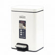 Homeatic Stainless Steel Pedal Bin 8L White