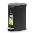 Homeatic Stainless Steel Soft Close Pedal Bin 5L Black