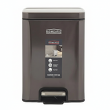Homeatic Stainless Steel Pedal Bin 8L Metallic Brown