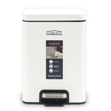Homeatic Stainless Steel Pedal Bin 6L White