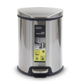 Homeatic Stainless Steel Soft Close Pedal Bin 5L Silver
