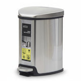 Homeatic Stainless Steel Soft Close Pedal Bin 9L Silver