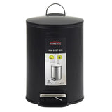 Homeatic Stainless Steel Step Bin 3L Black