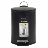 Homeatic Stainless Steel Step Bin 5L Black