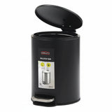 Homeatic Stainless Steel Step Bin 5L Black