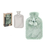 Hot Water Bag 1.8L Green Pile Cover
