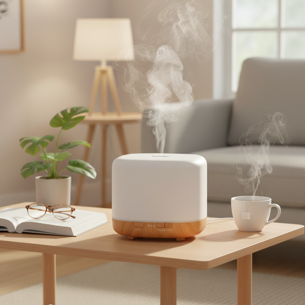 Humidifier With Wood Effect Base 1000ml