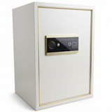 Smart Biometric Digital Solid Steel Safe XXL White