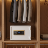 Smart Biometric Electronic Solid Steel Safe Large White