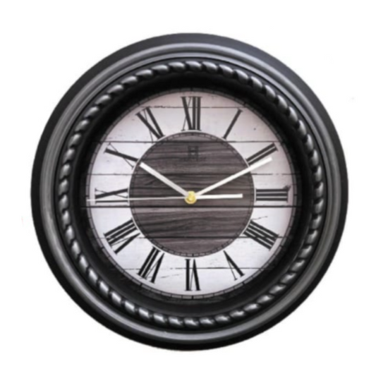 Heritage Wall Clock Silver Frame