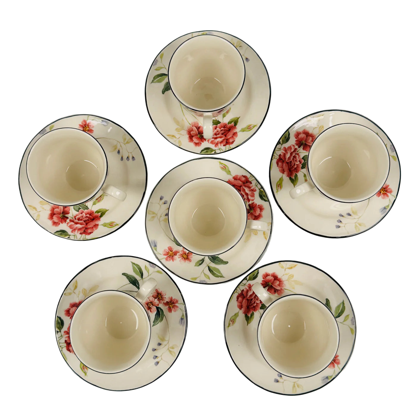 Priscilla With Banding 85Pcs Dinner Set