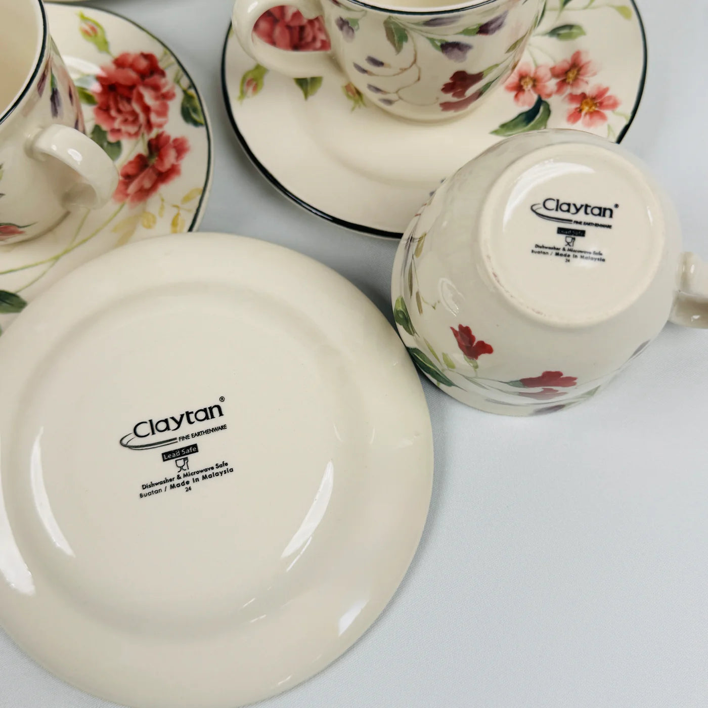 Priscilla With Banding 85Pcs Dinner Set