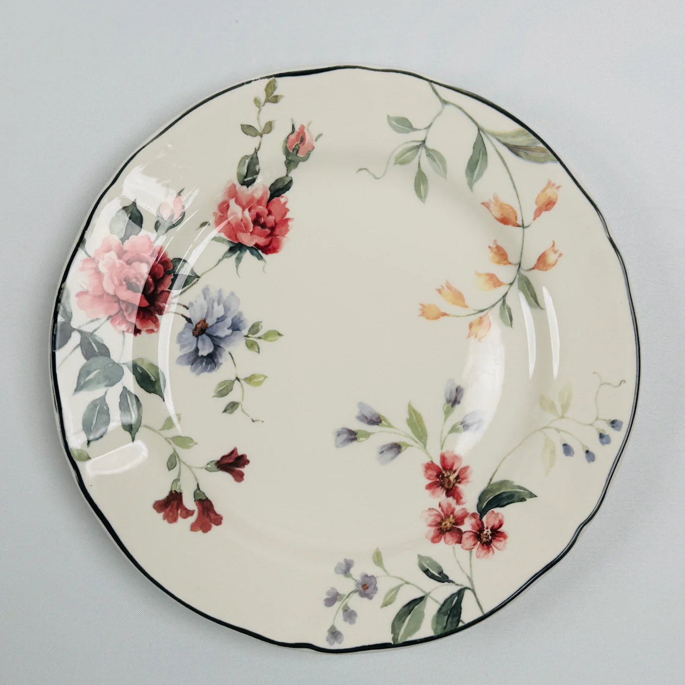 Priscilla With Banding 85Pcs Dinner Set