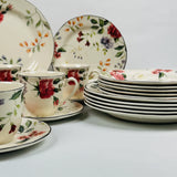 Priscilla With Banding 85Pcs Dinner Set