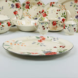 Priscilla With Banding 85Pcs Dinner Set