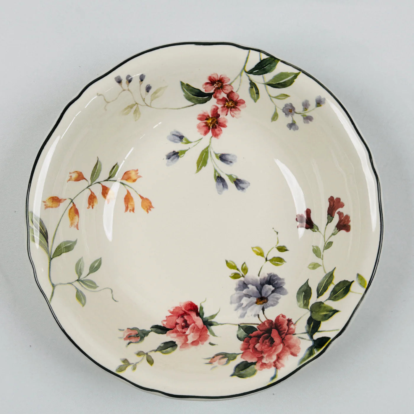 Priscilla With Banding 85Pcs Dinner Set