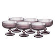 Ice Cream Glass Pink Stripes 310ml (Set of 6)