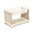 Two Folded Rattan Dish Rack