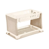 Two Folded Rattan Dish Rack