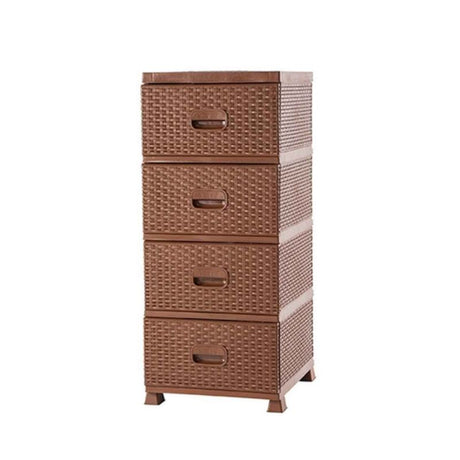 Rattan Commode Brown